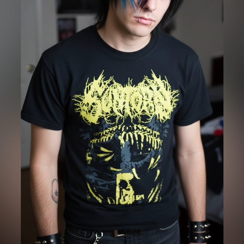 RARE Official Suntorn A Necessary Waste Deathcore Metal Merch T-Shirt